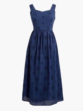NWT JCrew Factory Eyelet Midi dress